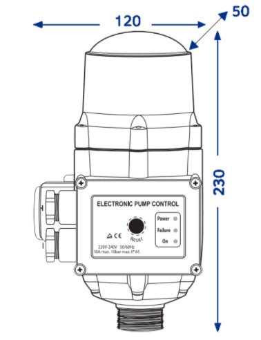 ClayTech AQUATRON2P Automatic Restart Pump Controller 240V (807702)