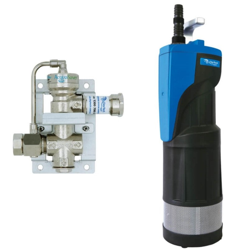 ClayTech CMS C7A1 DiverTron C7 Submersible Pressure Pump with Integrated Automatic Controller & 1" AcquaSaver 0.75KW 240V (807738)