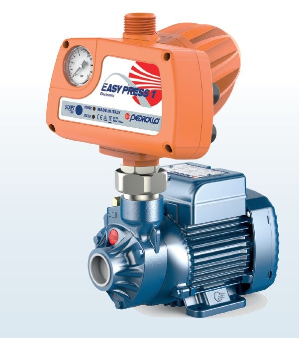 Pedrollo PKm60-EP1 Automatic Peripheral Turbine Pump with EASYPRESS Electronic Controller 0.37KW 240V