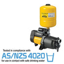 Davey XJ50P8 Dynajet Pump, Pressure Switch & 8L Pressure Tank 0.58KW 240V