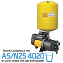 Davey XJ50P18 Dynajet Pump, Pressure Switch & 18L Pressure Tank 0.58KW 240V